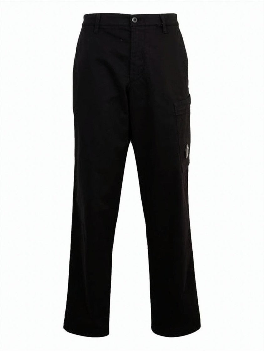 C.P. Company Straight Fit Cargo Pants With Circular Lens Detail