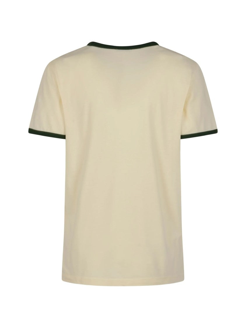 Moncler Beige Vintage Print Cotton T-Shirt