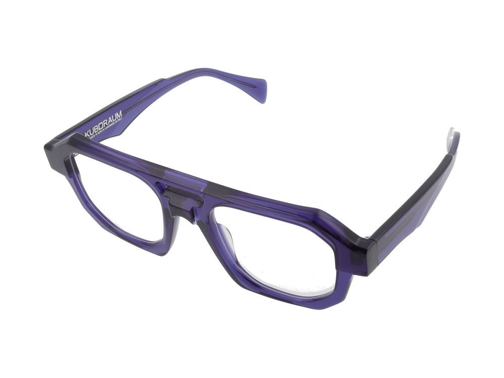 Kuboraum Geometric Blue Acetate Titanium Optical Glasses