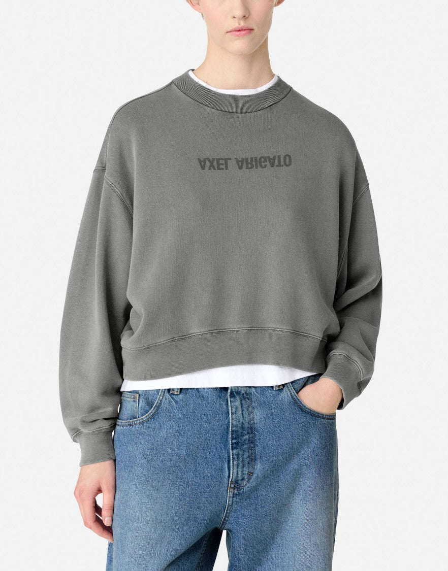 Axel Arigato Distort Logo Washed Sweatshirt