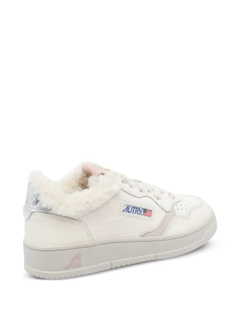 Autry Faux-Fur Medalist Sneakers
