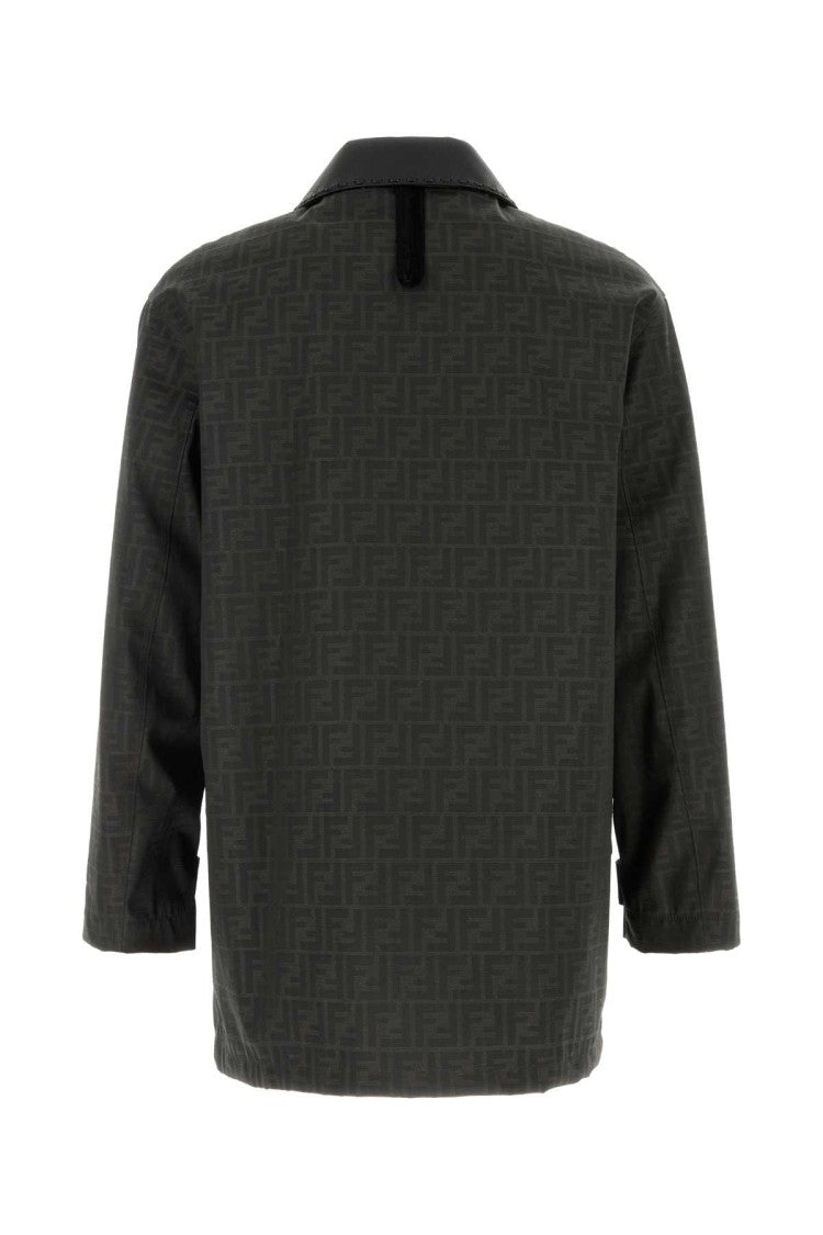 Fendi Embroidered Canvas Coat