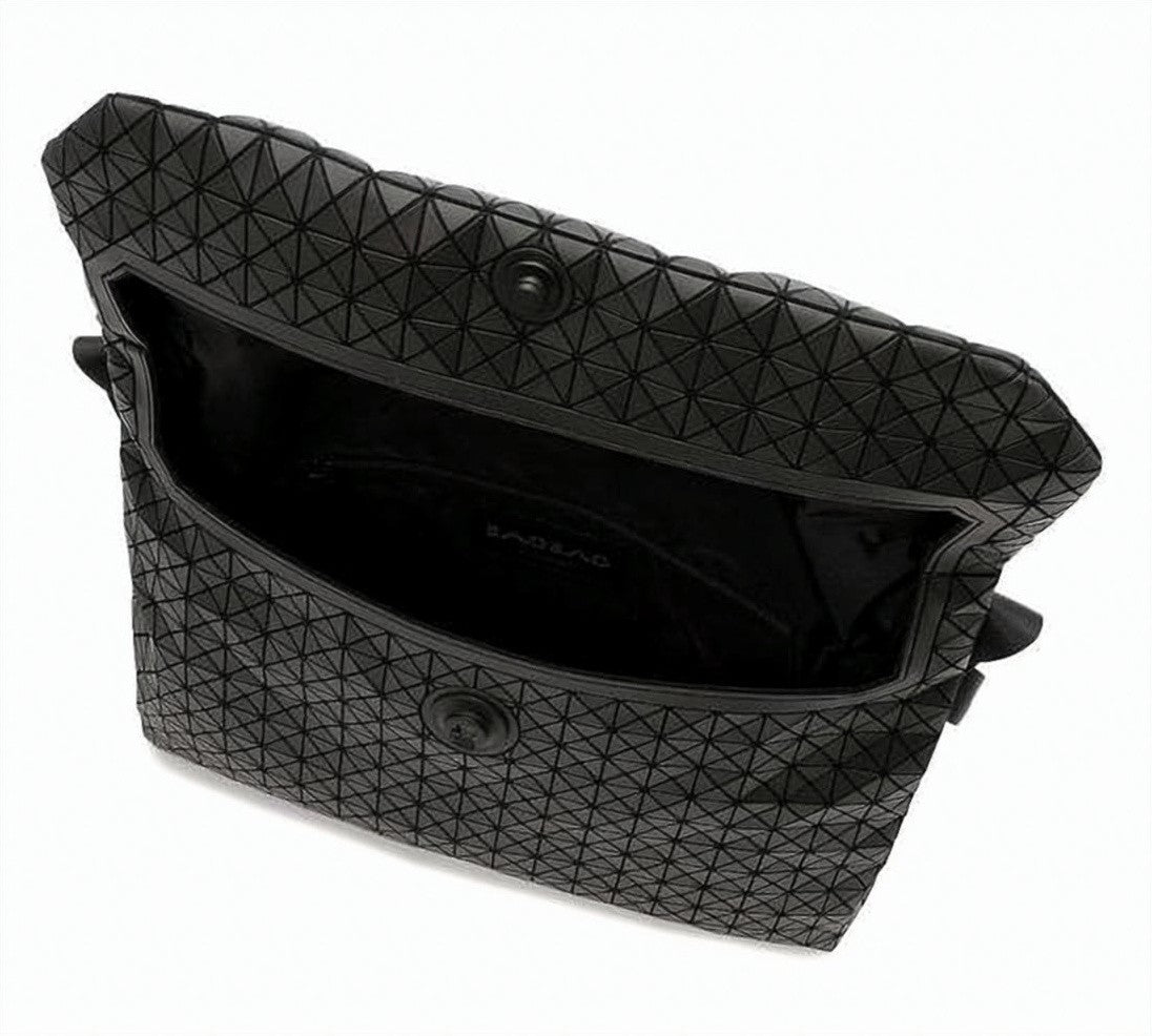 Baobao Geometric Black Crossbody Bag With Adjustable Strap