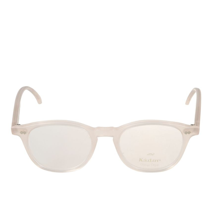 Kador Pepper Translucent Beige-Tinted Eyeglasses With Rectangular Lenses