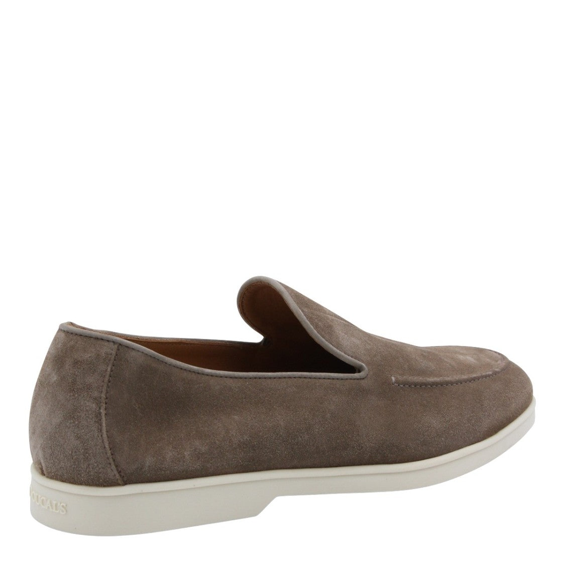 Doucal's Matte Black Flat Loafers