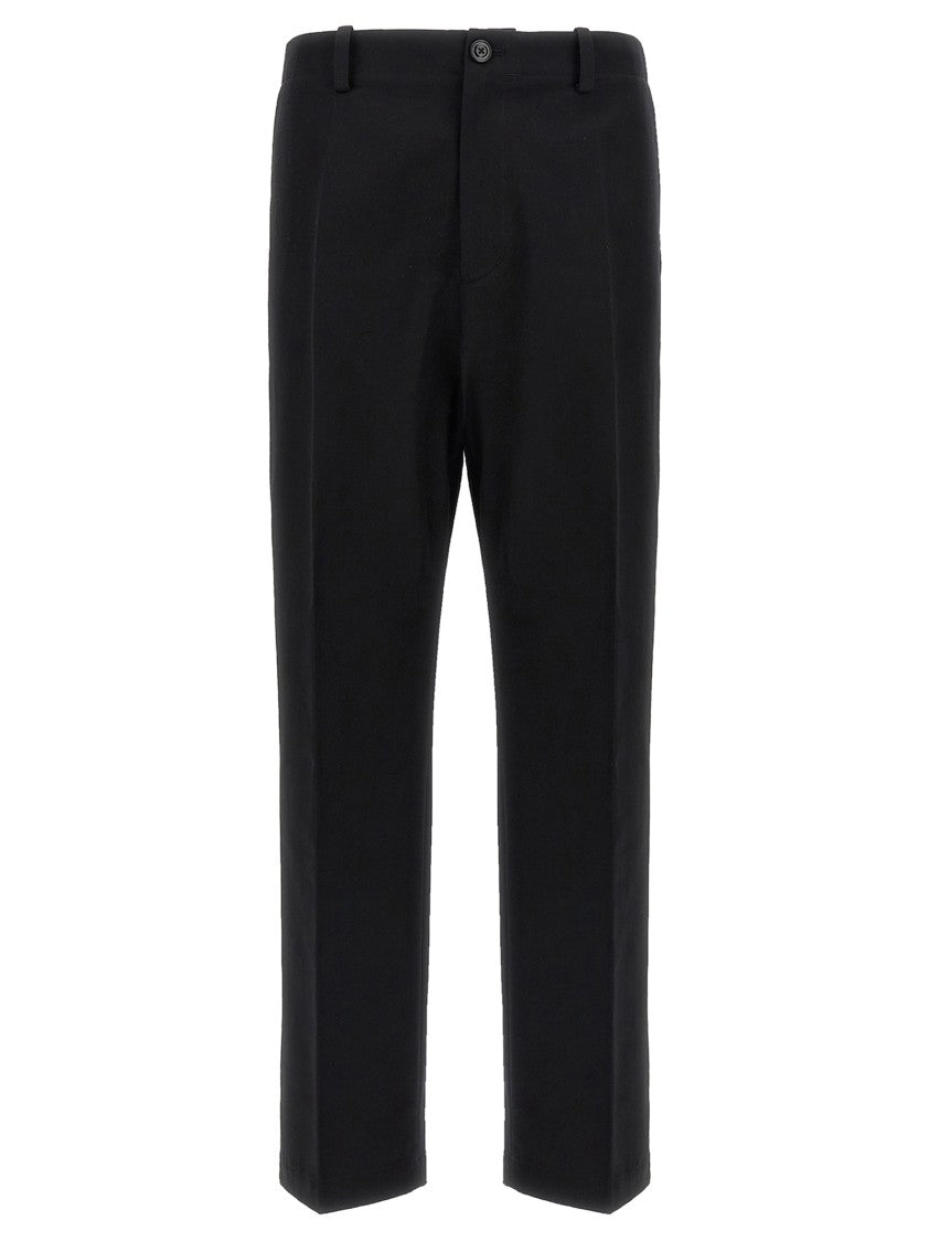 Moncler Genius Tailored Black Gabardine Trousers