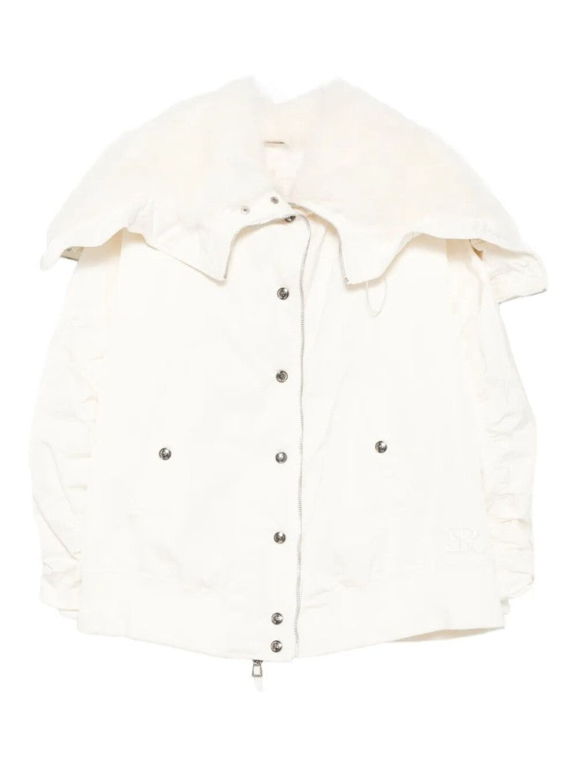 Ermanno Scervino Voluminous Parka With Oversized Collar
