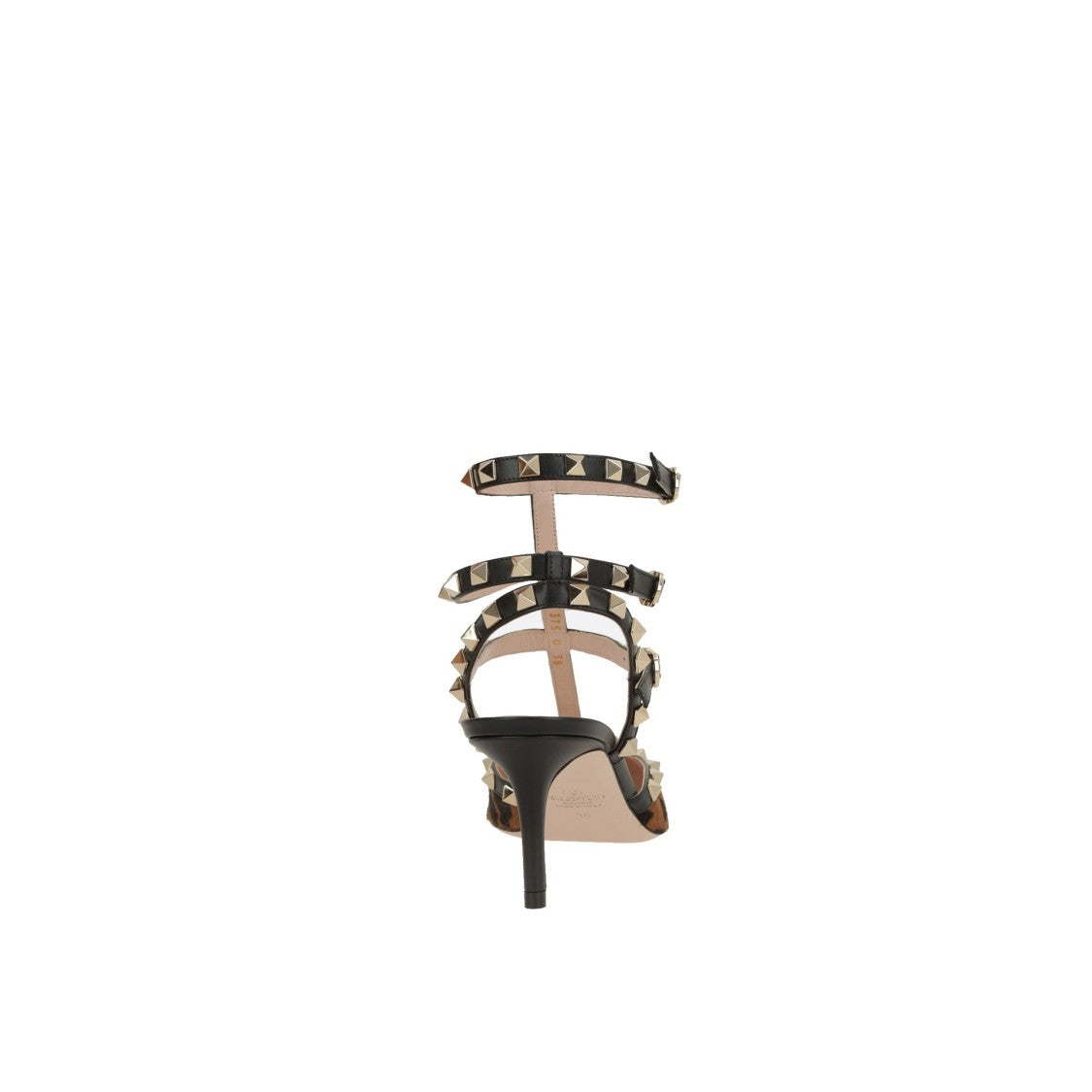 Valentino Garavani Pointed-Toe Leopard Print Rockstud Pumps