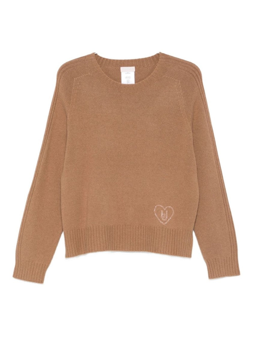 Liu Jo Knit Sweater With Classic Crew Neck