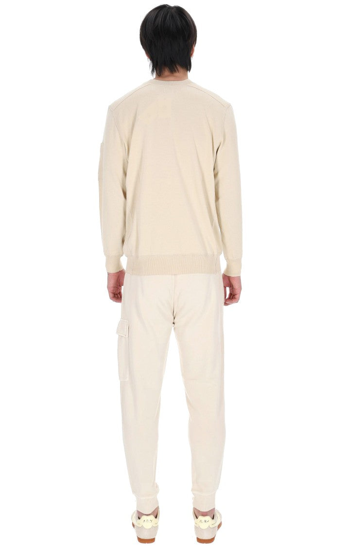 C.P. Company Beige Boston Cotton Crewneck Sweater