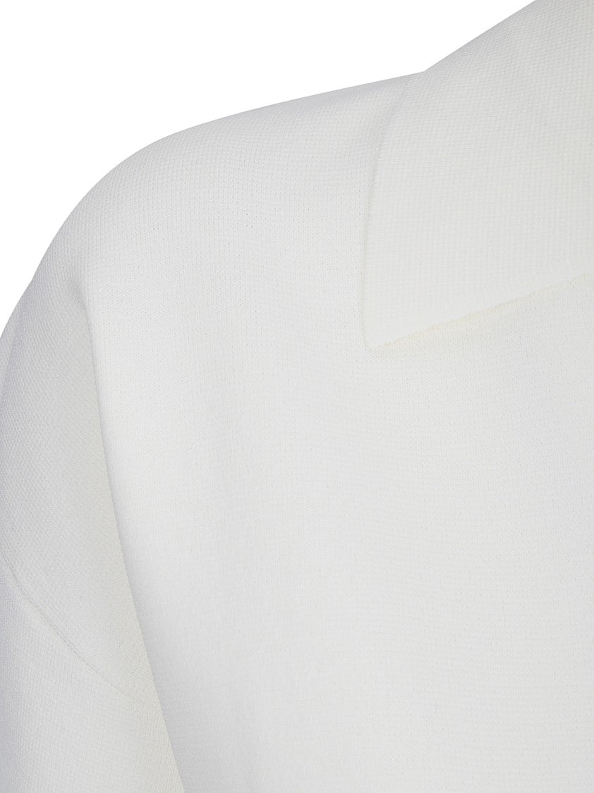 P.A.R.O.S.H. Tailored Button-Down Shirt In Smooth Fabric Blend