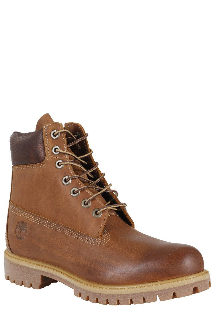 Timberland Water-Resistant Leather Stivaletto With Padded Collar