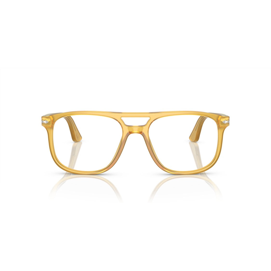Persol 0Po3329v Translucent Yellow Acetate Eyeglasses With Keyhole Bridge