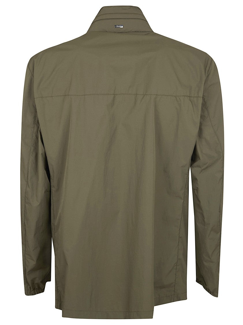 Herno High-Density Nylon Field Jacket With Packable Hood