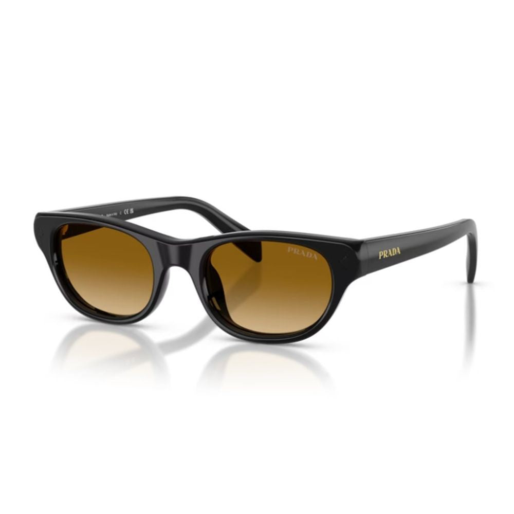 Prada Cat-Eye Sunglasses With Glossy Black Acetate Frame