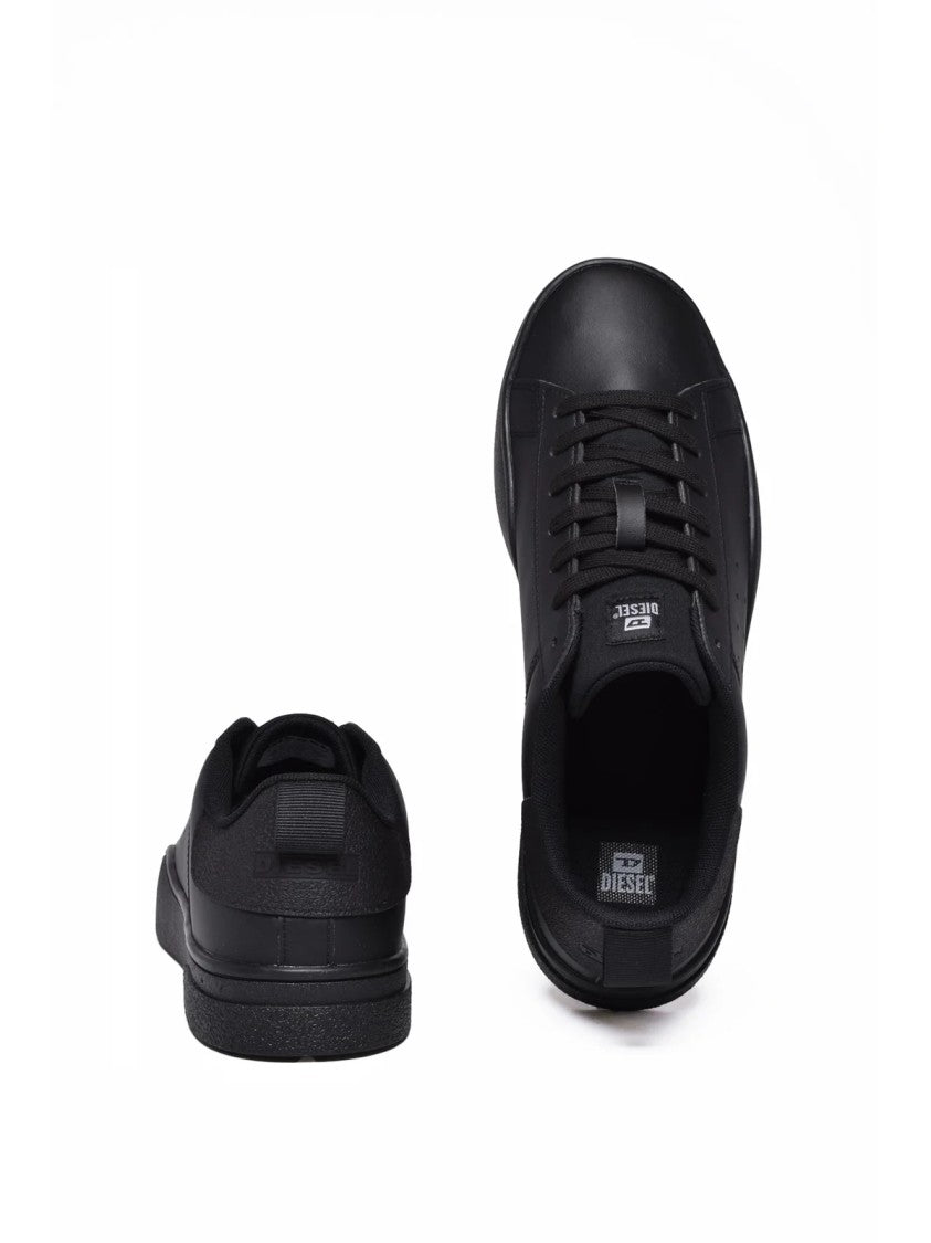 Diesel Black Streamlined Rubber Sneakers