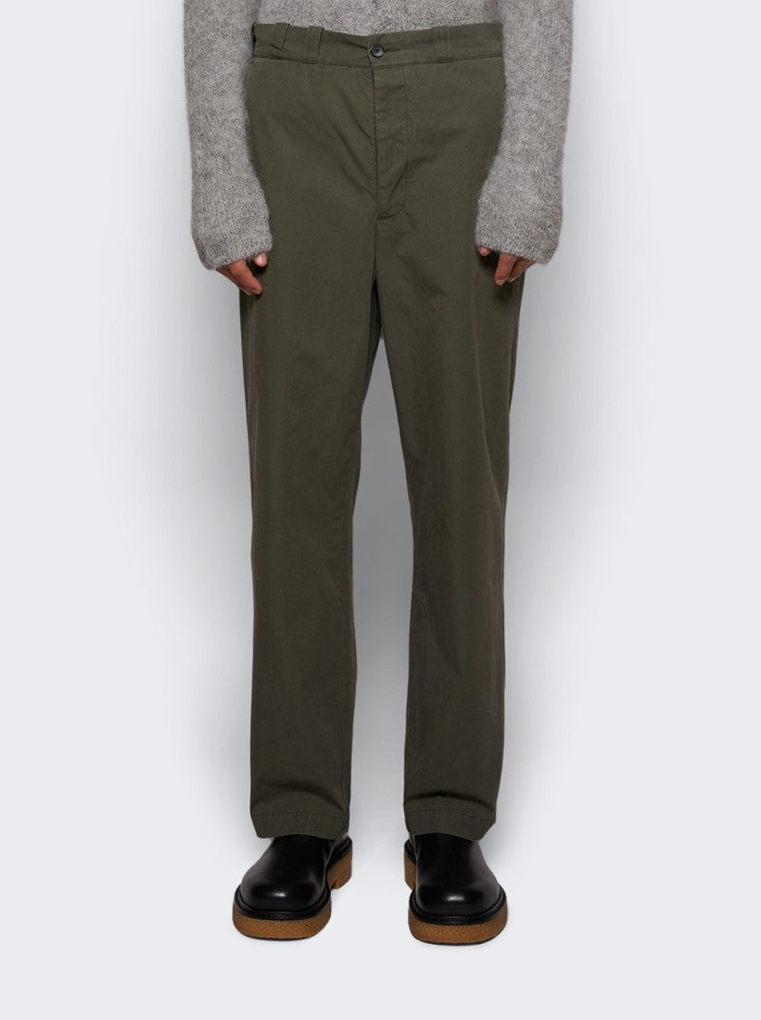 The Elder Statesman Workwear Norm Pant New Olive