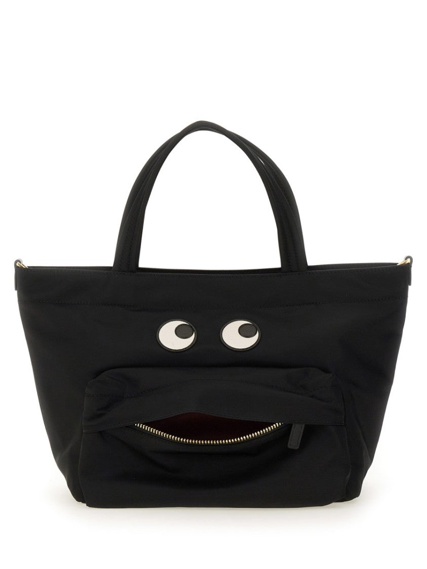 Anya Hindmarch Mini Tote Bag With Eye Motifs And Versatile Design