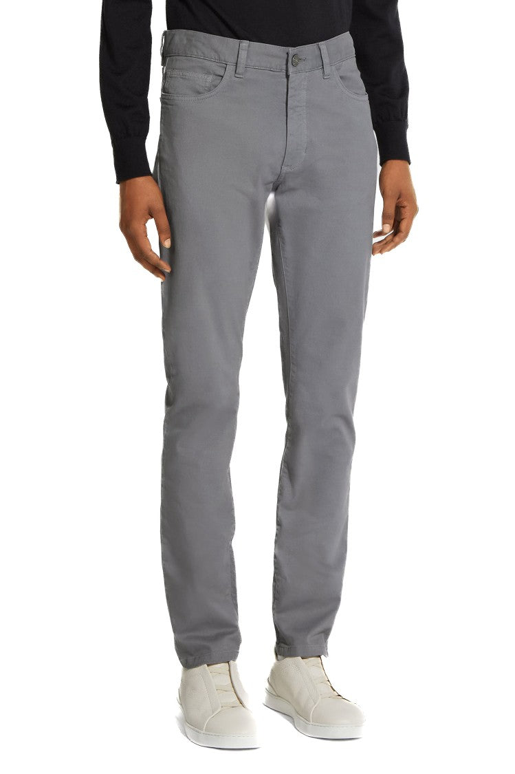 Zegna Roccia Light Grey Comfort Jeans