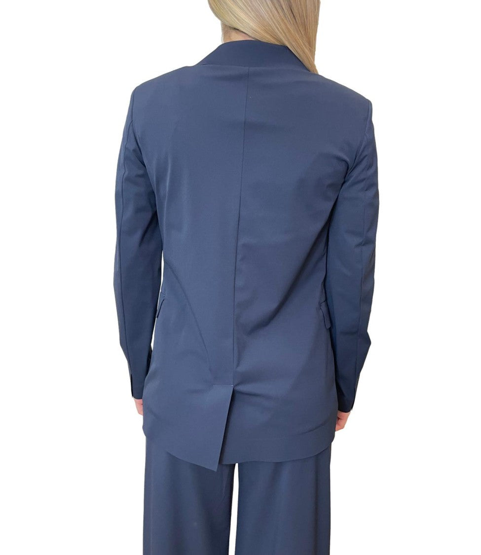 Max Mara Blue Mmlpalo Polyamide Casual Jacket