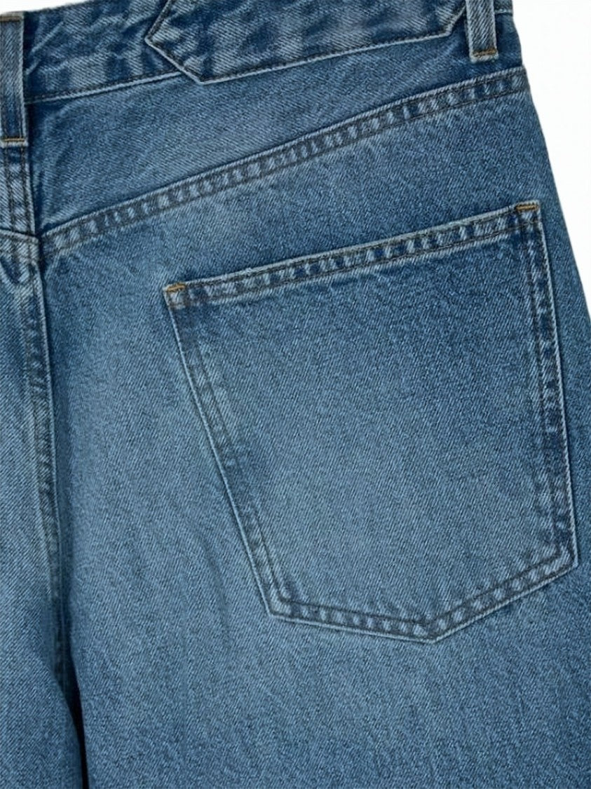 Jacquemus Mid-Blue Denim Pants With Classic Five-Pocket Design