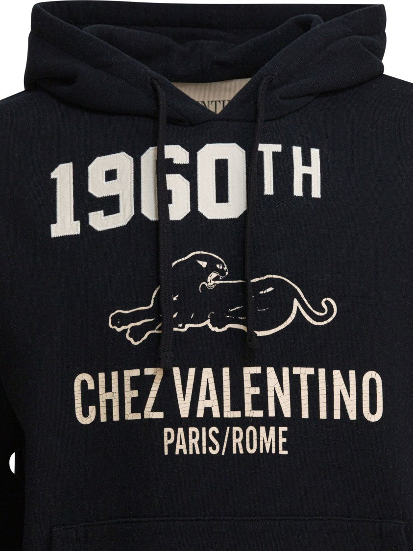 Valentino Cotton Fabric Sweatshirt With Comfortable Fit