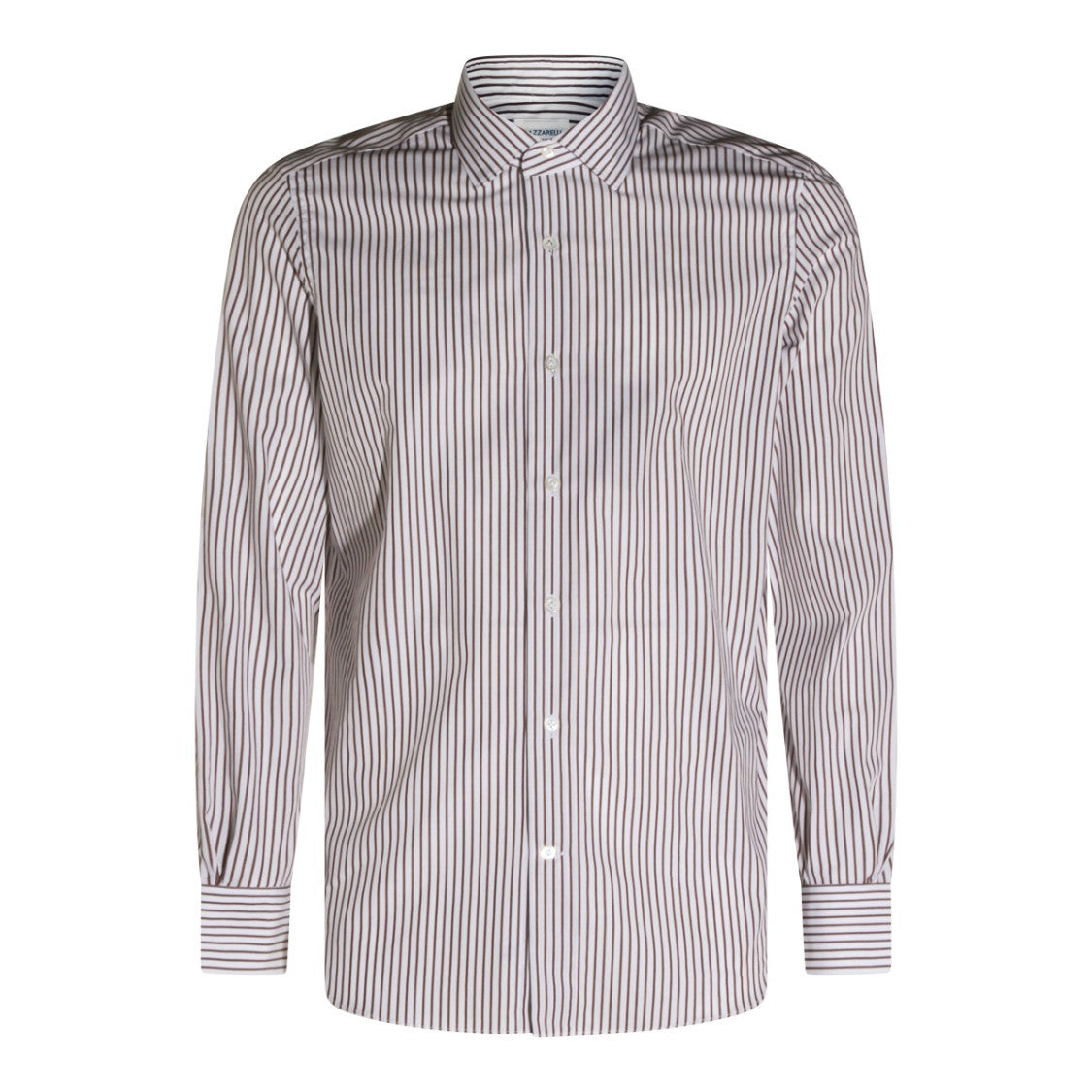 Mazzarelli Vertical Stripe Button-Down Shirt With Classic Collar