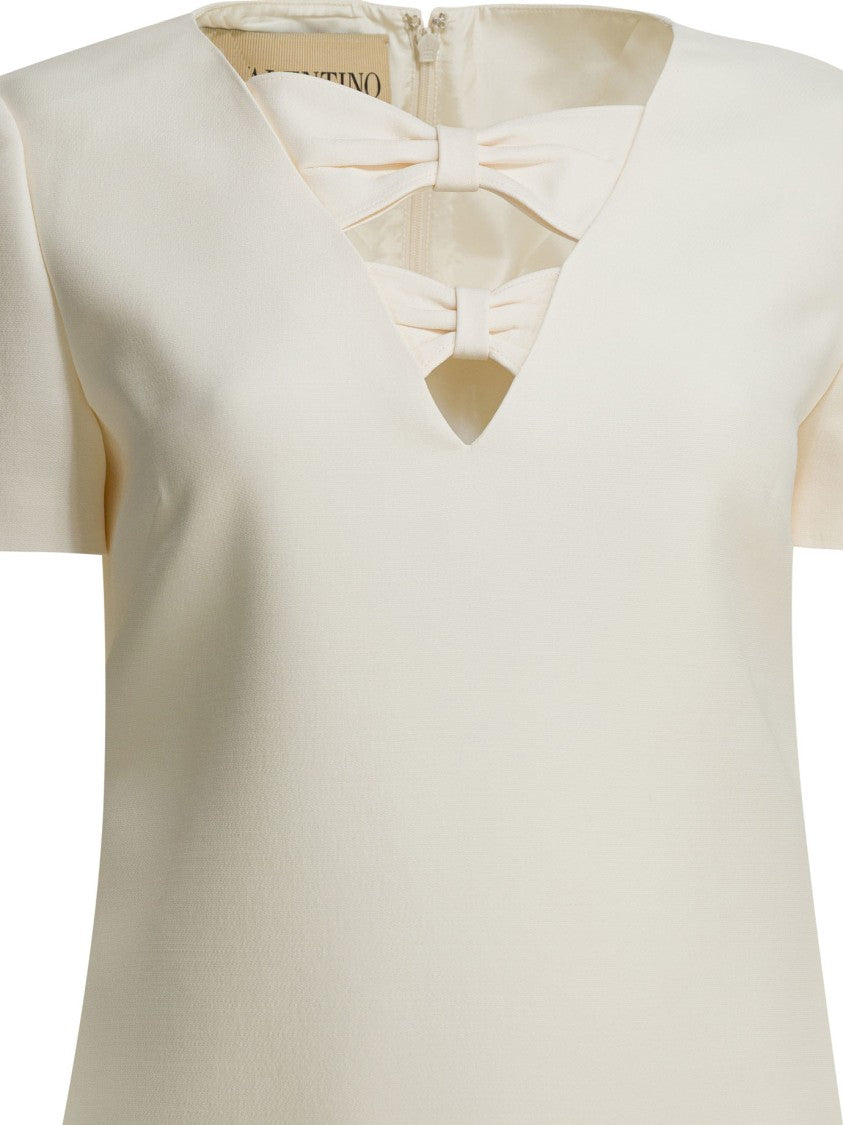 Valentino A-Line Dress With V-Neckline