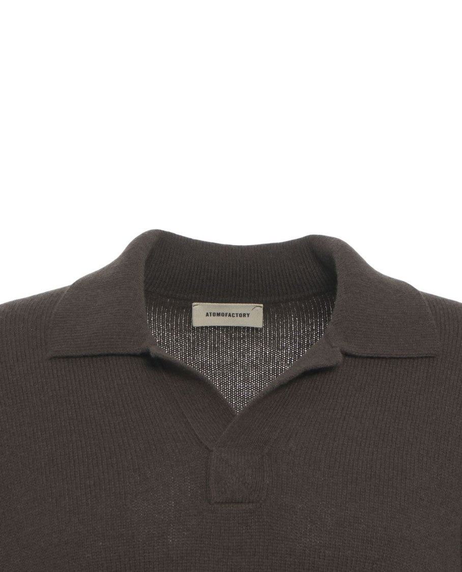 Atomo Factory Classic Polo Collar Knit Sweater