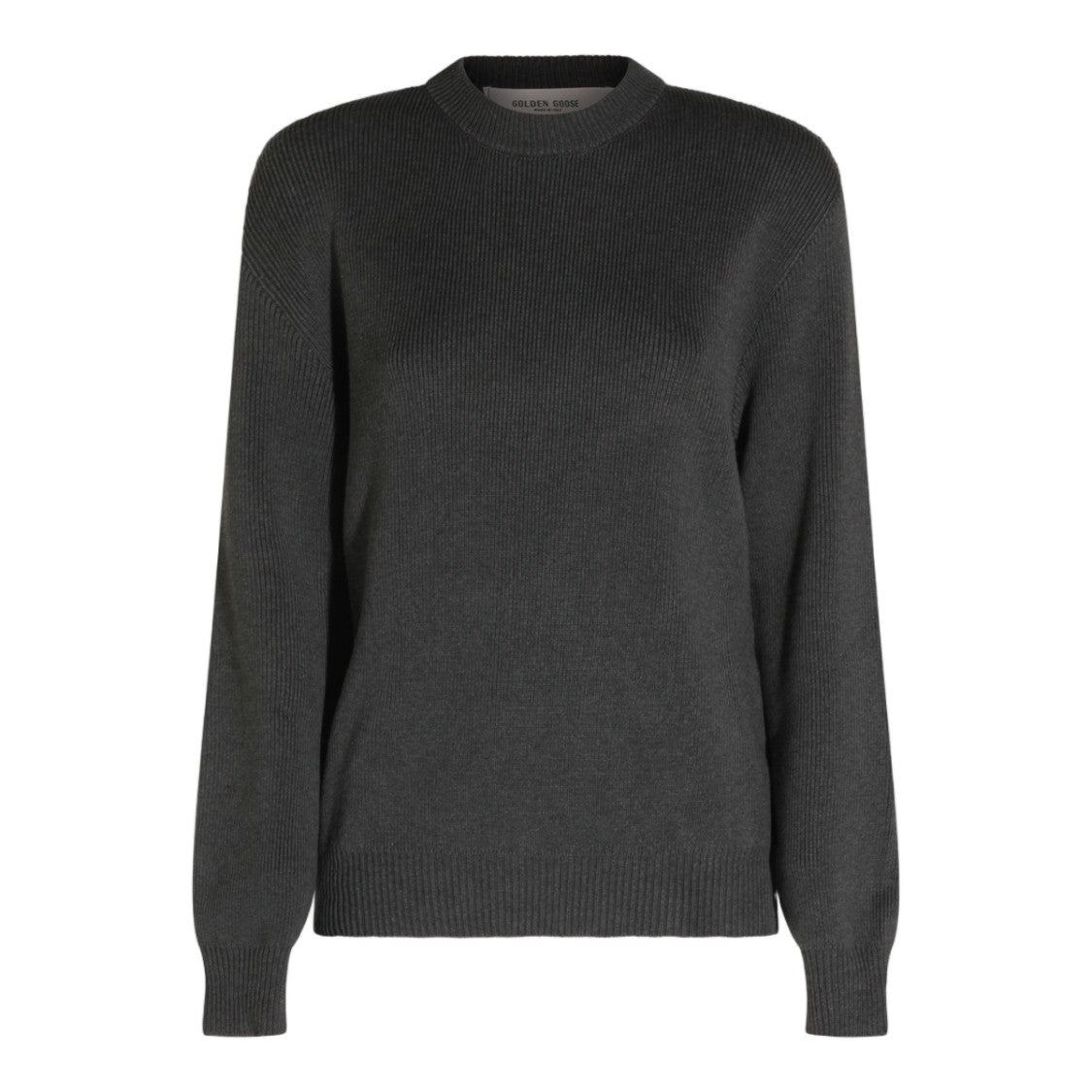 Golden Goose Textured Knit Sweater With Contrasting Back Detail