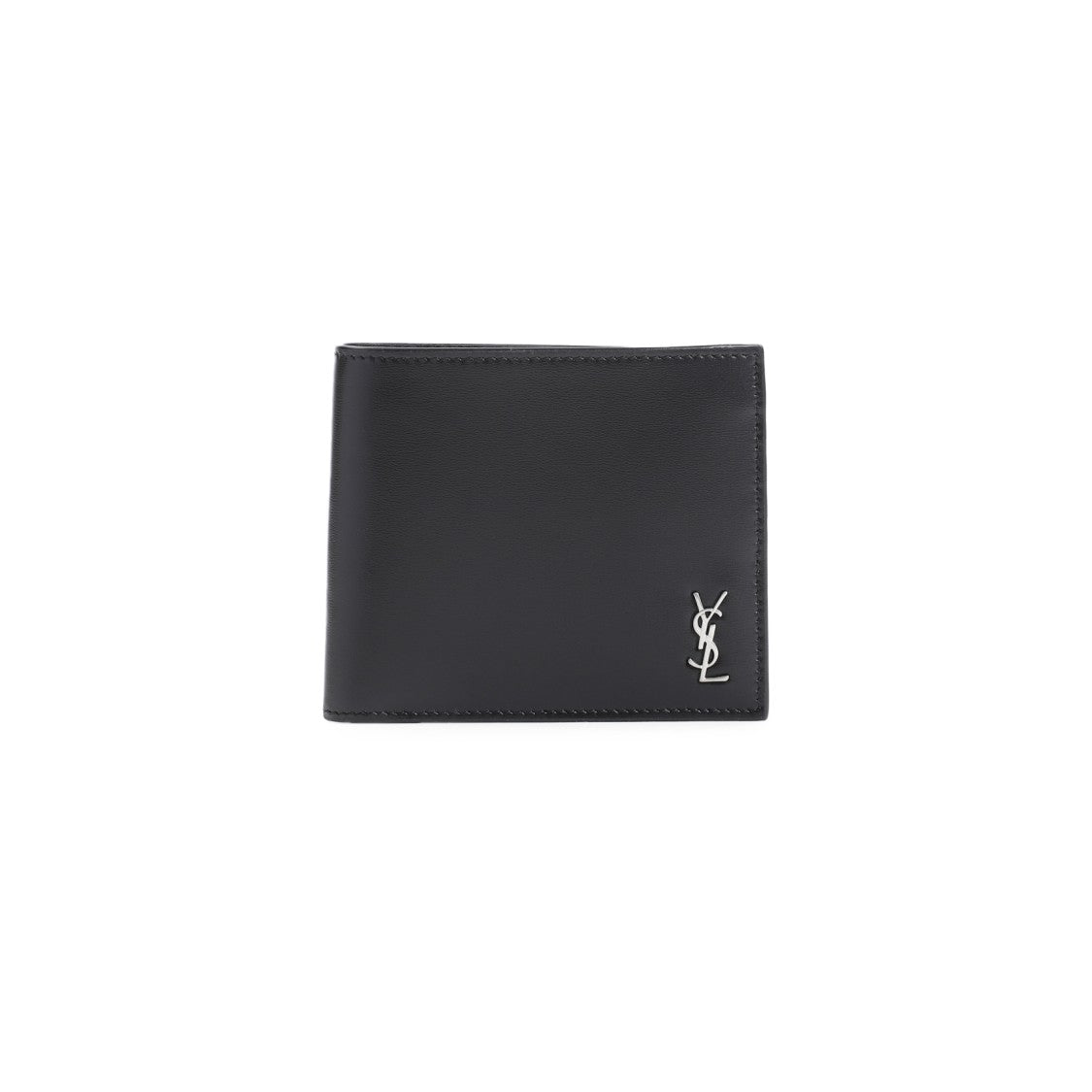 Saint Laurent Black Calf Leather Wallet
