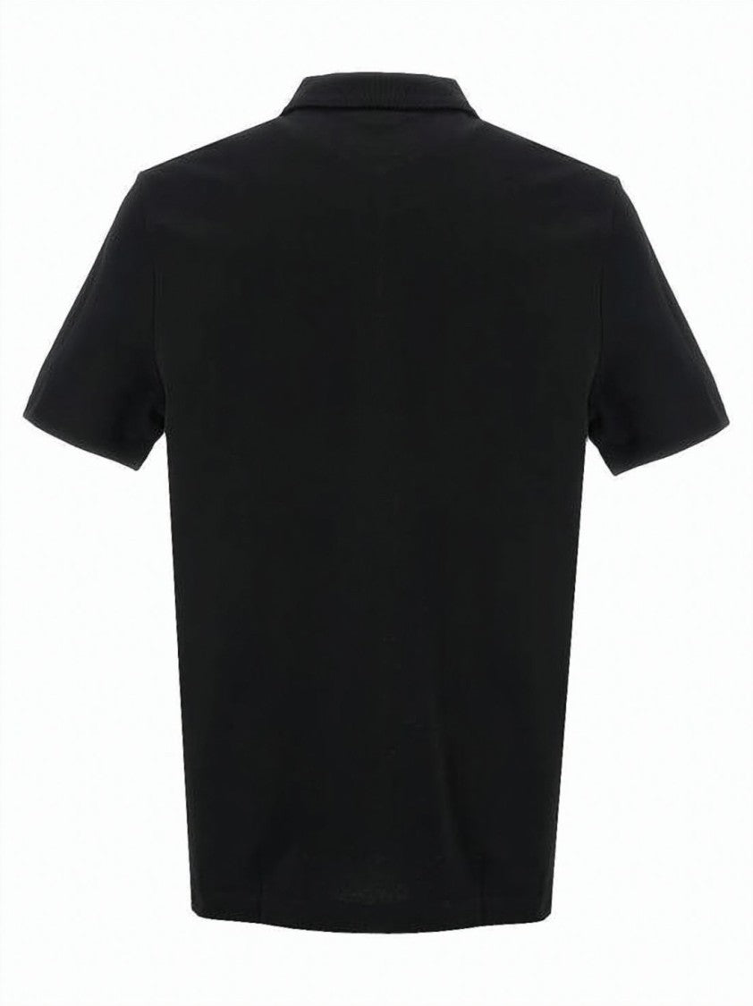A.P.C. Black Polo Shirt With Traditional Collar