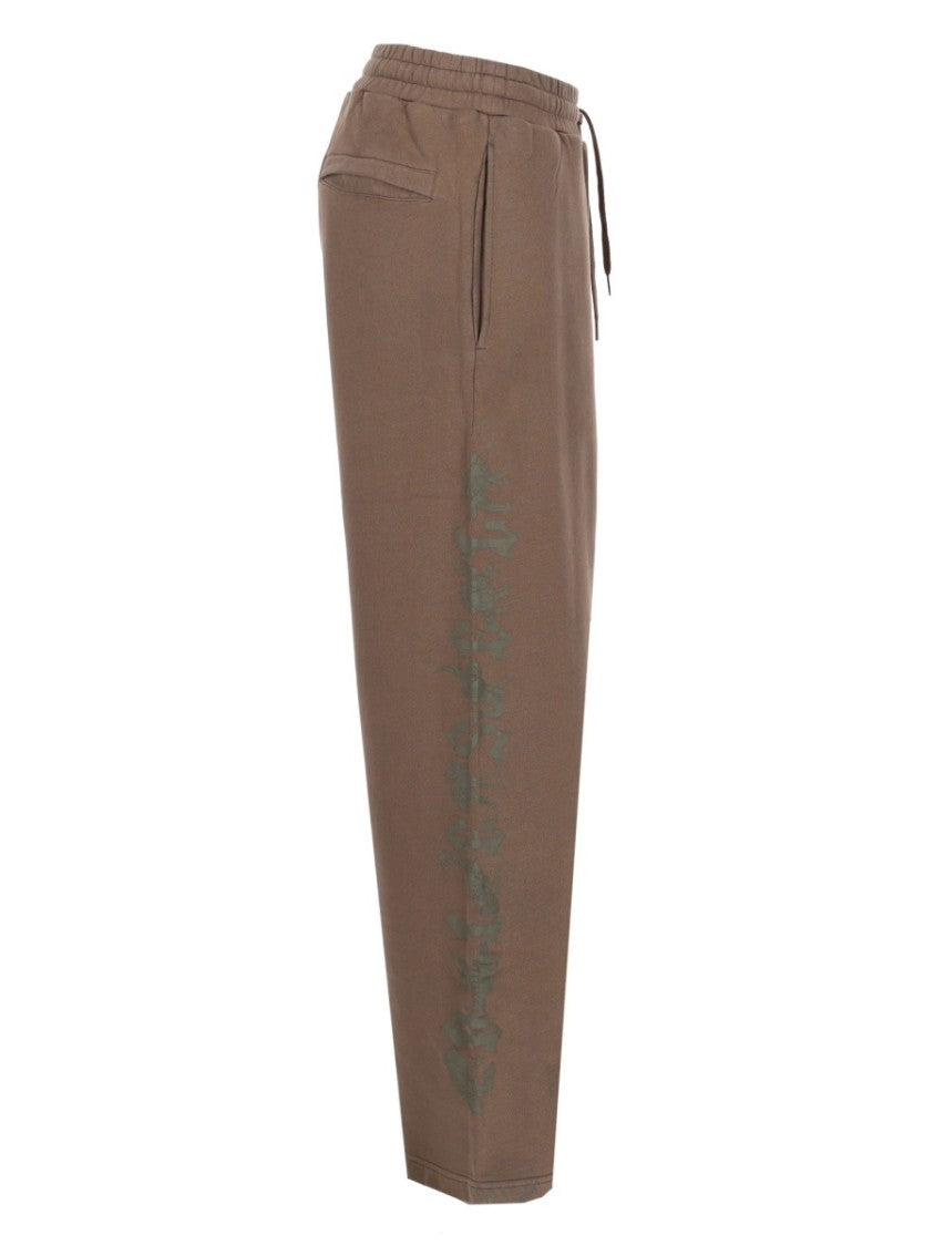 Diesel P-Gro Cotton-Hemp Printed Pants
