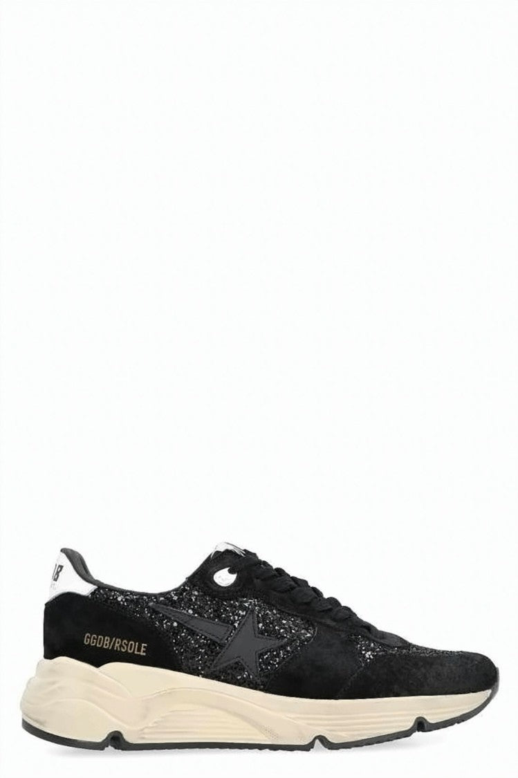 Golden Goose Chunky Glitter Sneakers With Star Emblem And Rubber Sole