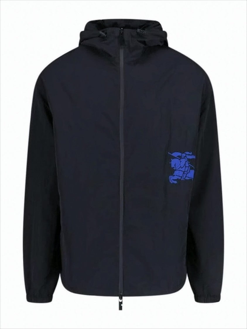 Burberry Lightweight Nylon Jacket With Attached Hood