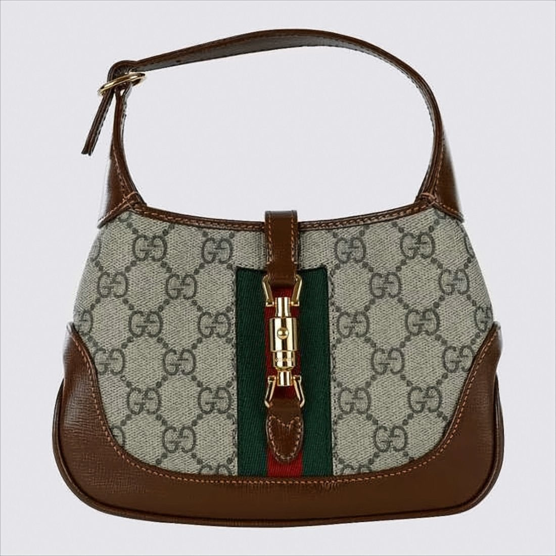 Gucci Canvas Mini Shoulder Bag With Signature Monogram
