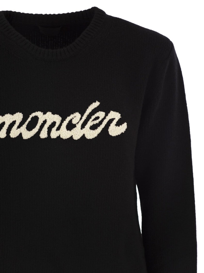 Moncler Logo Wool And Cashmere Jumper