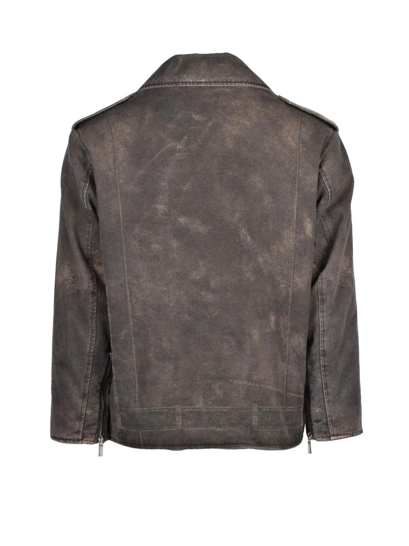 Nine In The Morning Cotton Printed Denim Jacket