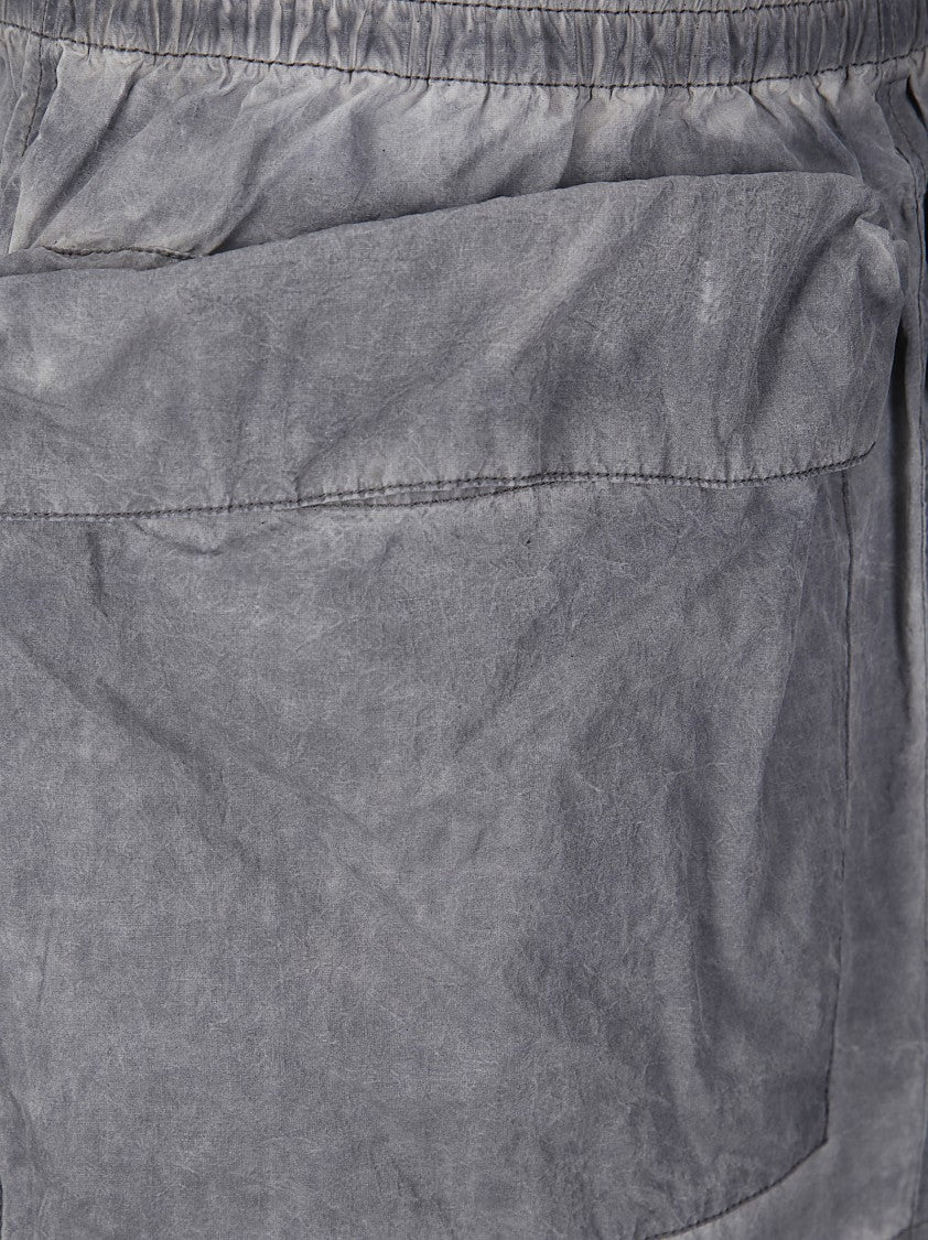 Diesel Technical Fabric Mini Skirt With Front Pockets