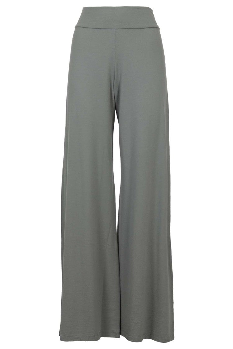 Labo.Art High-Waisted Wide-Leg Palazzo Pants In Soft Wool Blend