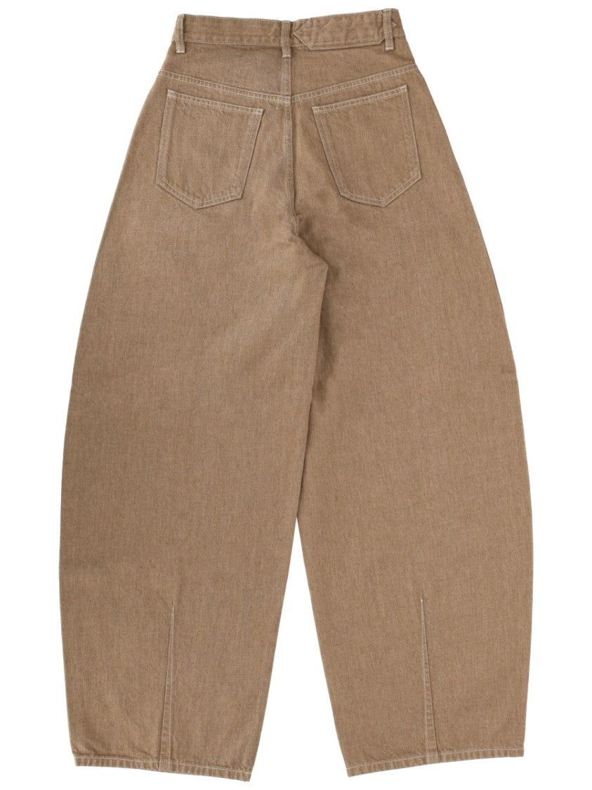 Jacquemus Ovalo Wide-Leg High-Waist Jeans