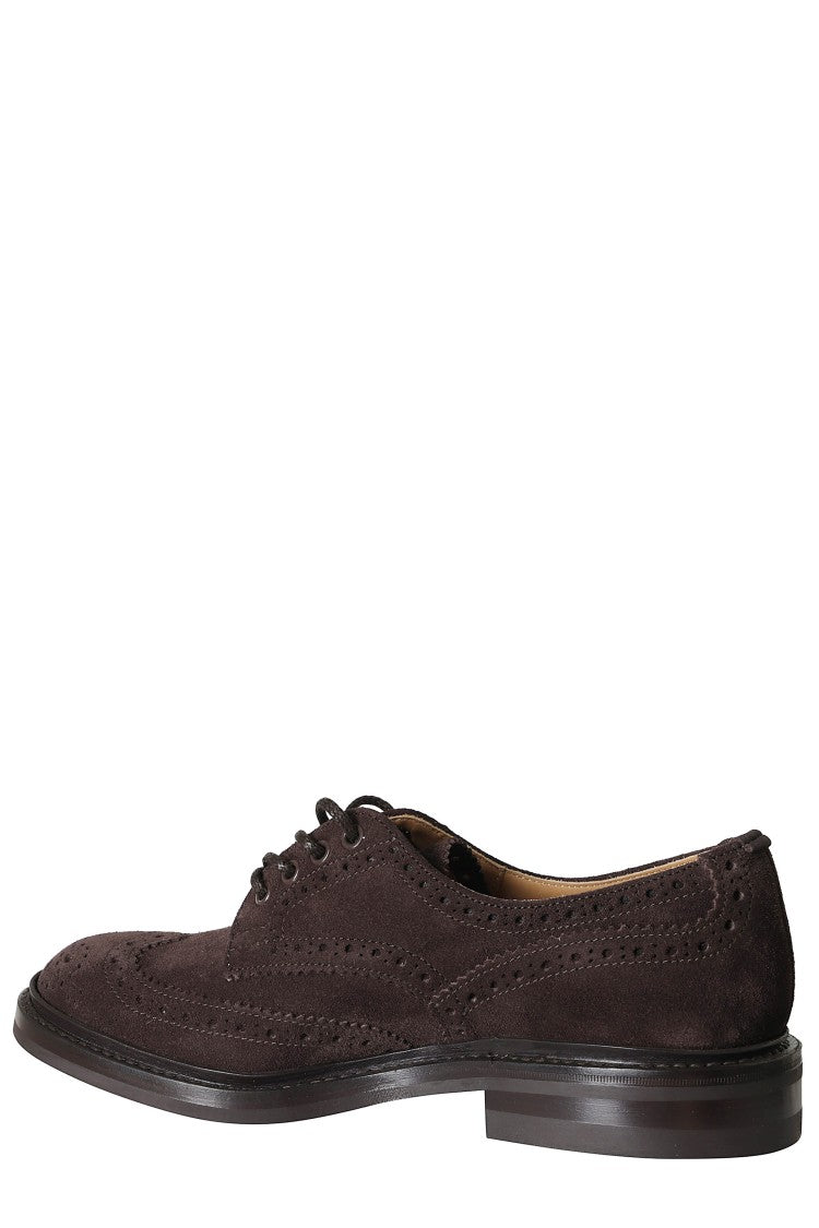Tricker's Coffee Wingtip Bourton Suede Brogues