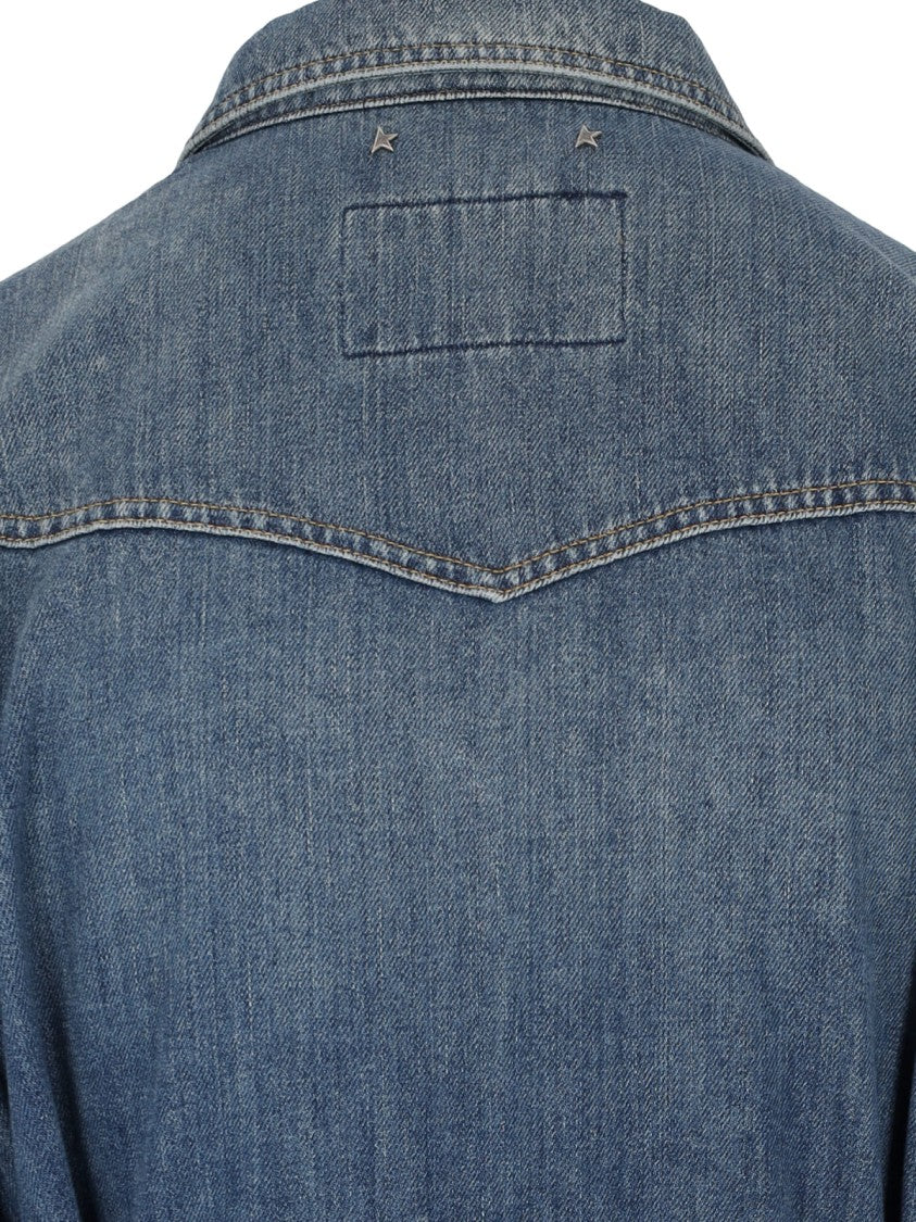 Golden Goose Denim Maxi Shirt Dress – Blue
