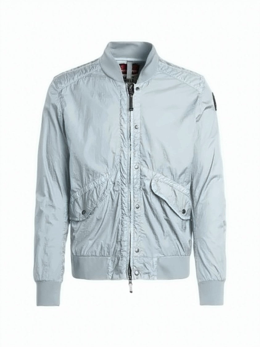 Parajumpers Lightweight Silver Bomber Jacket With Ribbed Details