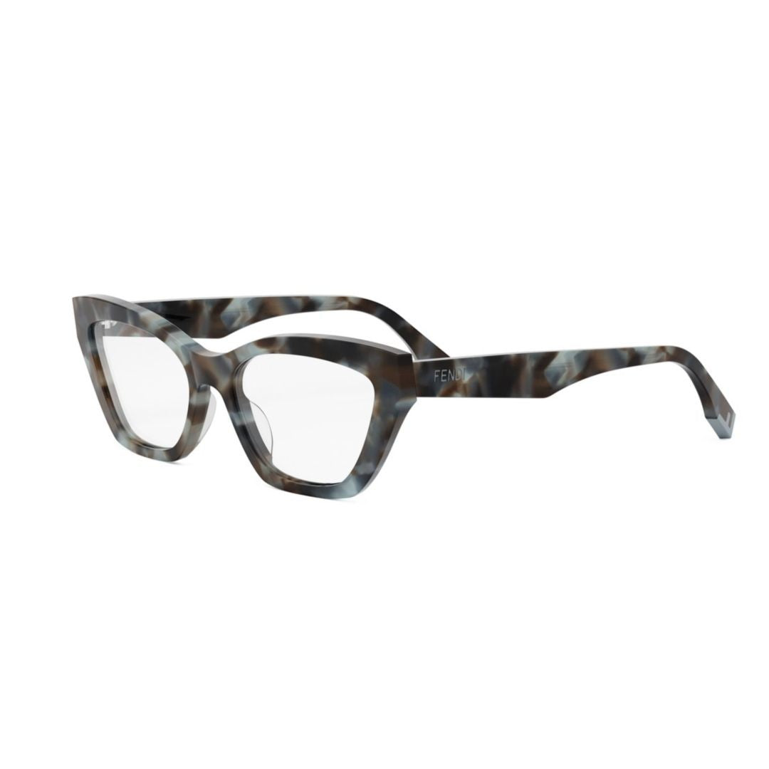 Fendi Fe50067i Angular Cat-Eye Eyeglasses