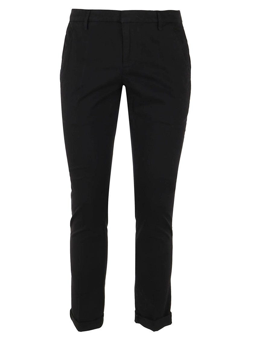 Dondup Tailored Low-Waisted Trousers With Cuffed Hem