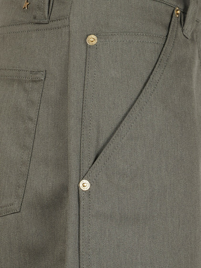 Golden Goose Utility-Inspired Trousers With Multiple Pockets And Button Fastening