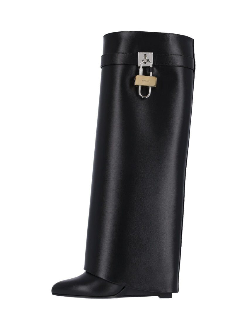 Givenchy Pointed Toe Black Leather Boots