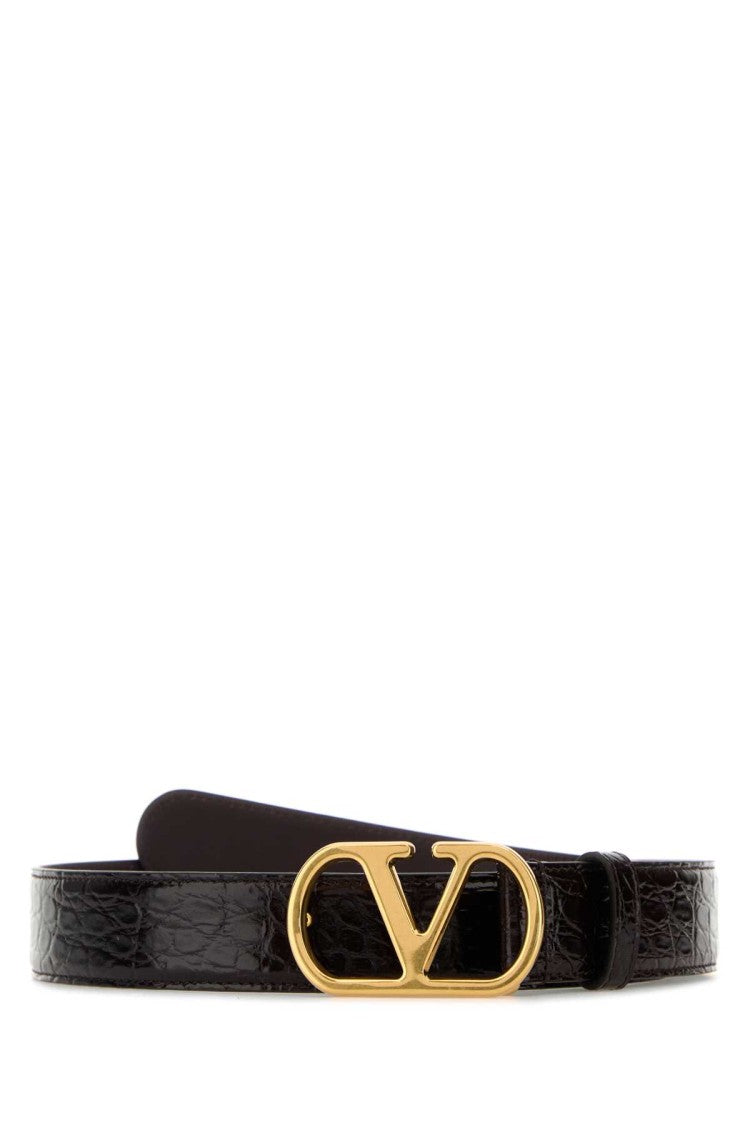Valentino Garavani Brown Leather Belt