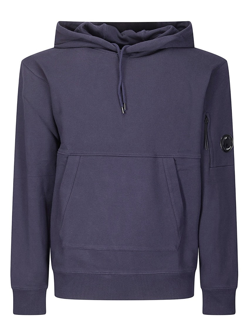 C.P. Company Felpa Diagonal Raised Fleece Hooded Lens